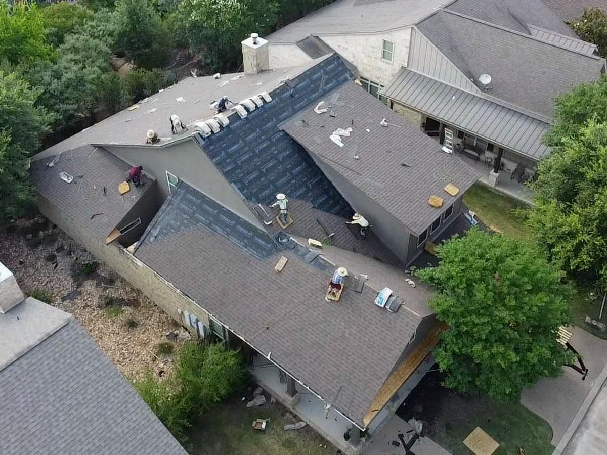Roofing project by Trophy Exteriors in Fair Oaks Ranch