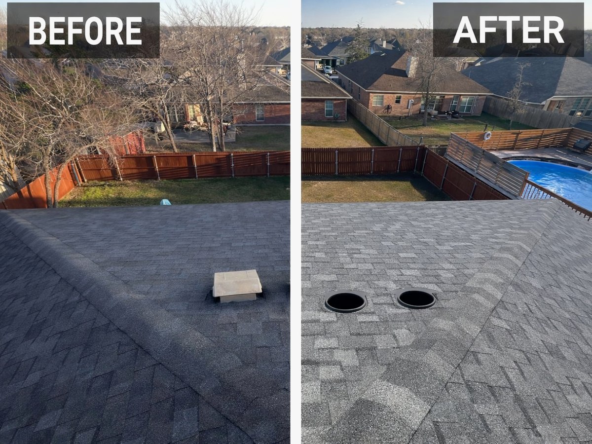 Roofing project by Trophy Exteriors in Lumberton, Texas