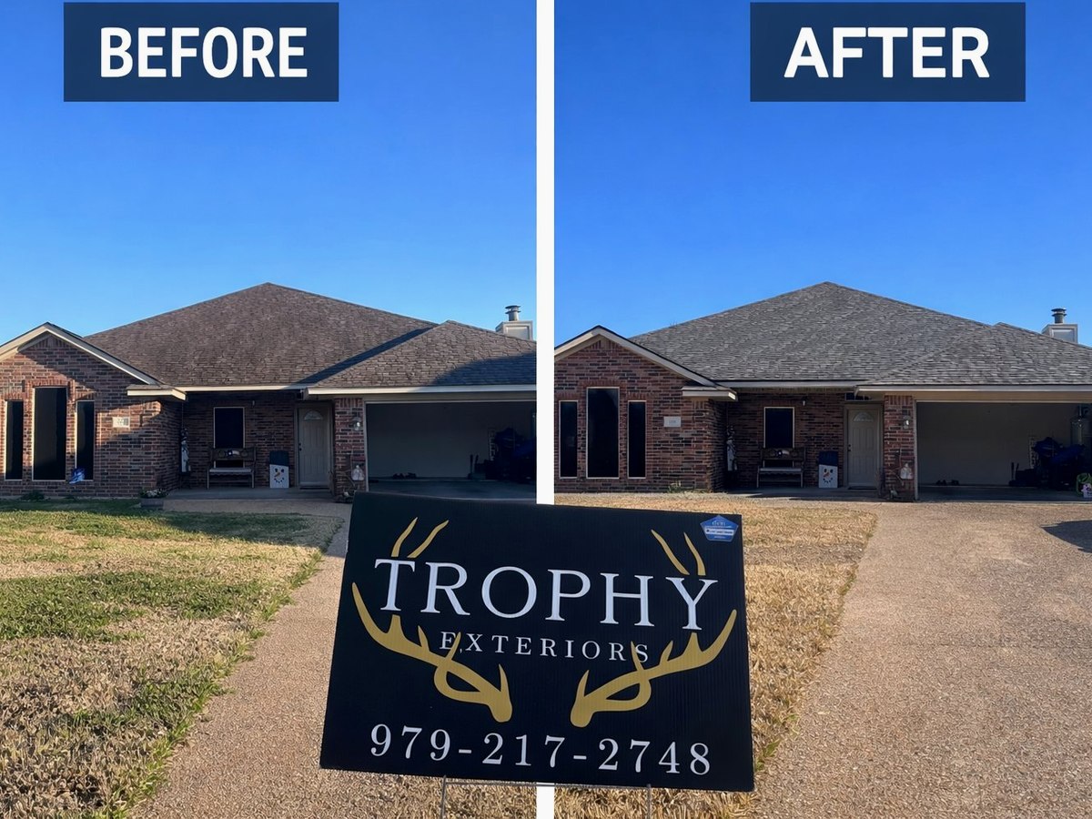Trophy Exteriors roofing across College Station neighborhoods