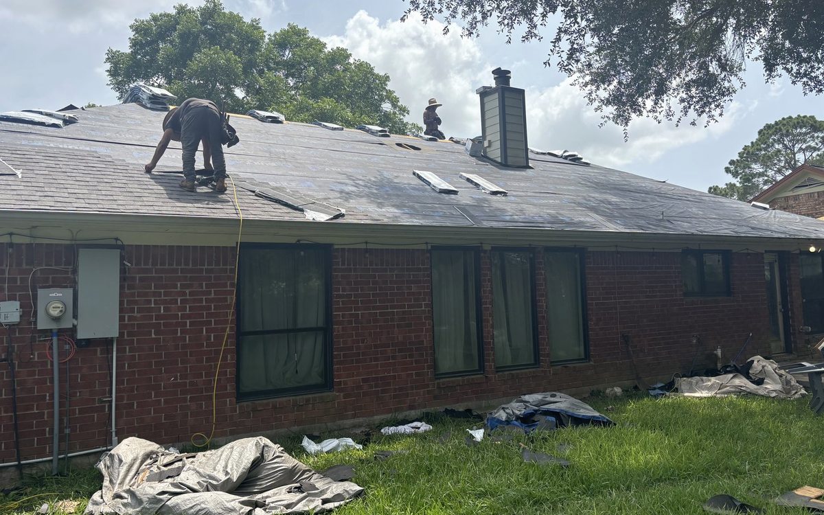 Roof work by Trophy Exteriors in St. Louis