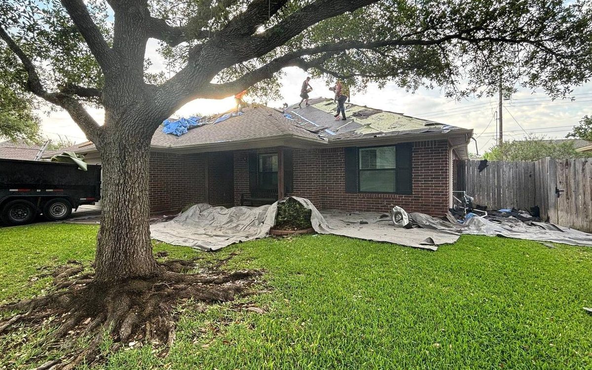 Storm Damage Roof Repair in Saddle Creek