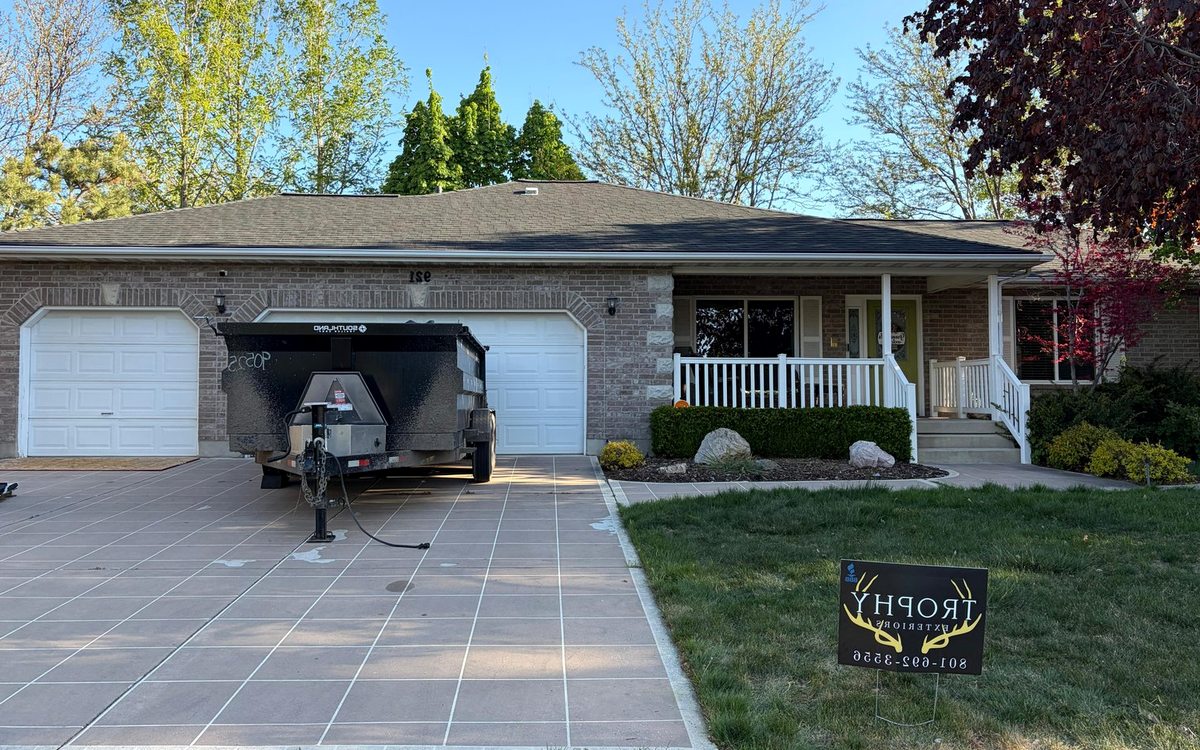 Roof work by Trophy Exteriors in Conroe