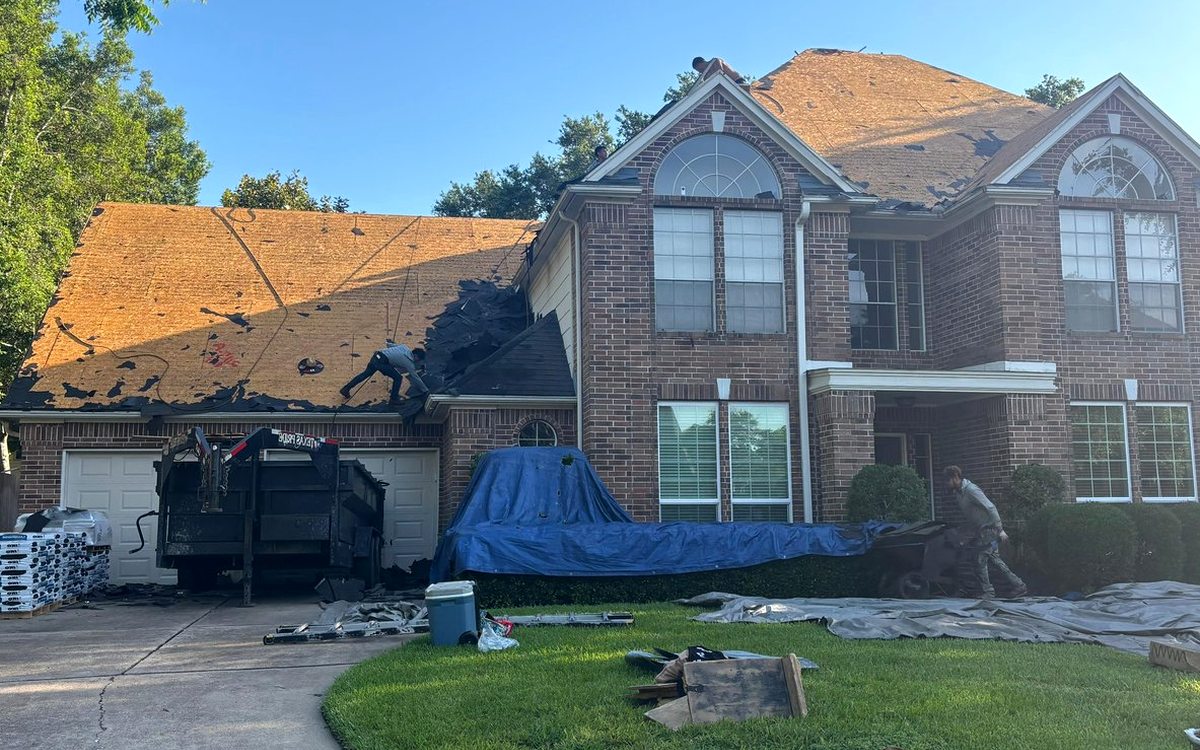 Storm Damage Roof Repair in Pinewood