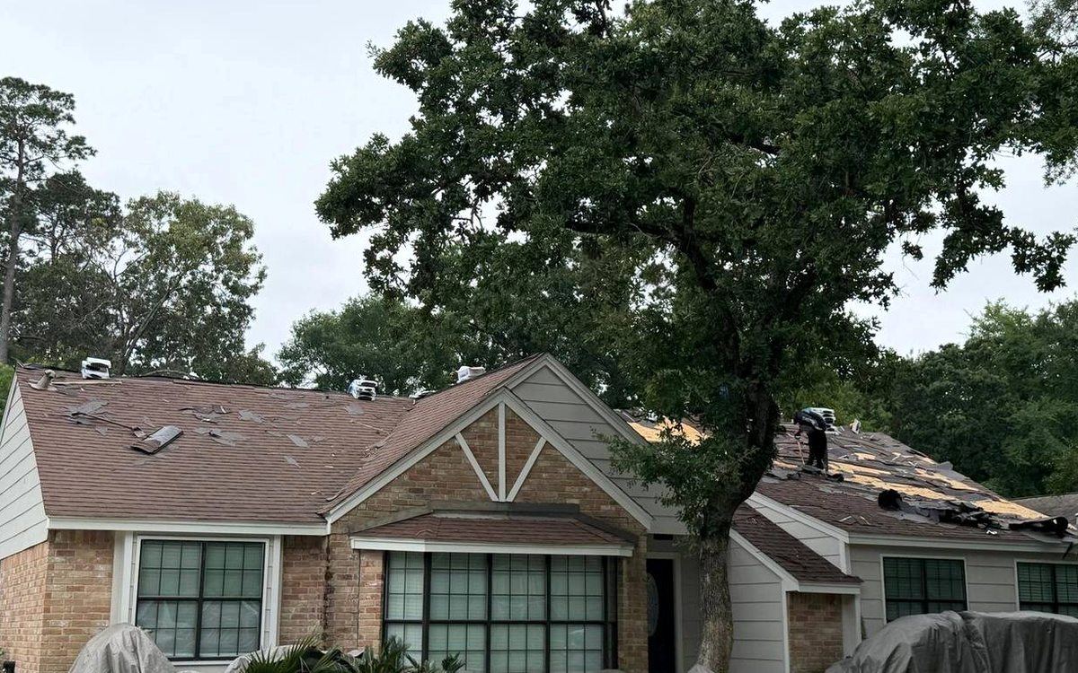 Storm Damage Roof Repair in Woodforest