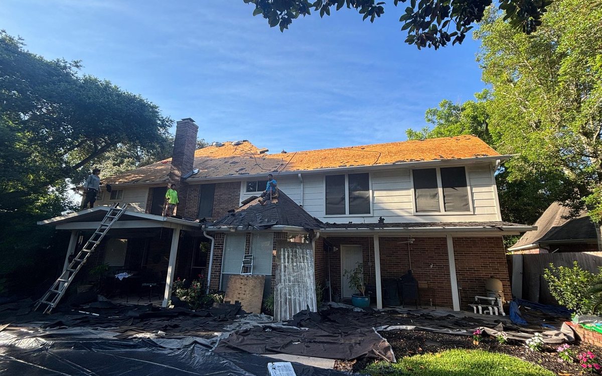 Storm Damage Roof Repair in West University