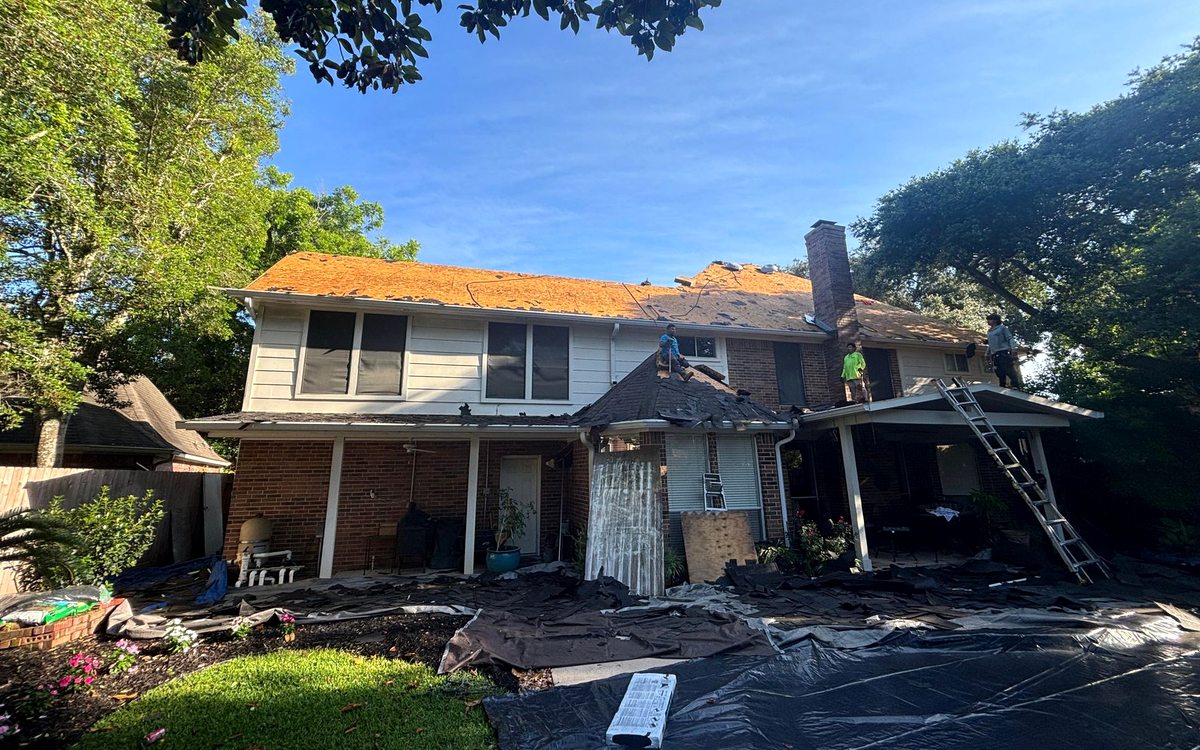 Storm Damage Roof Repair in Bellaire
