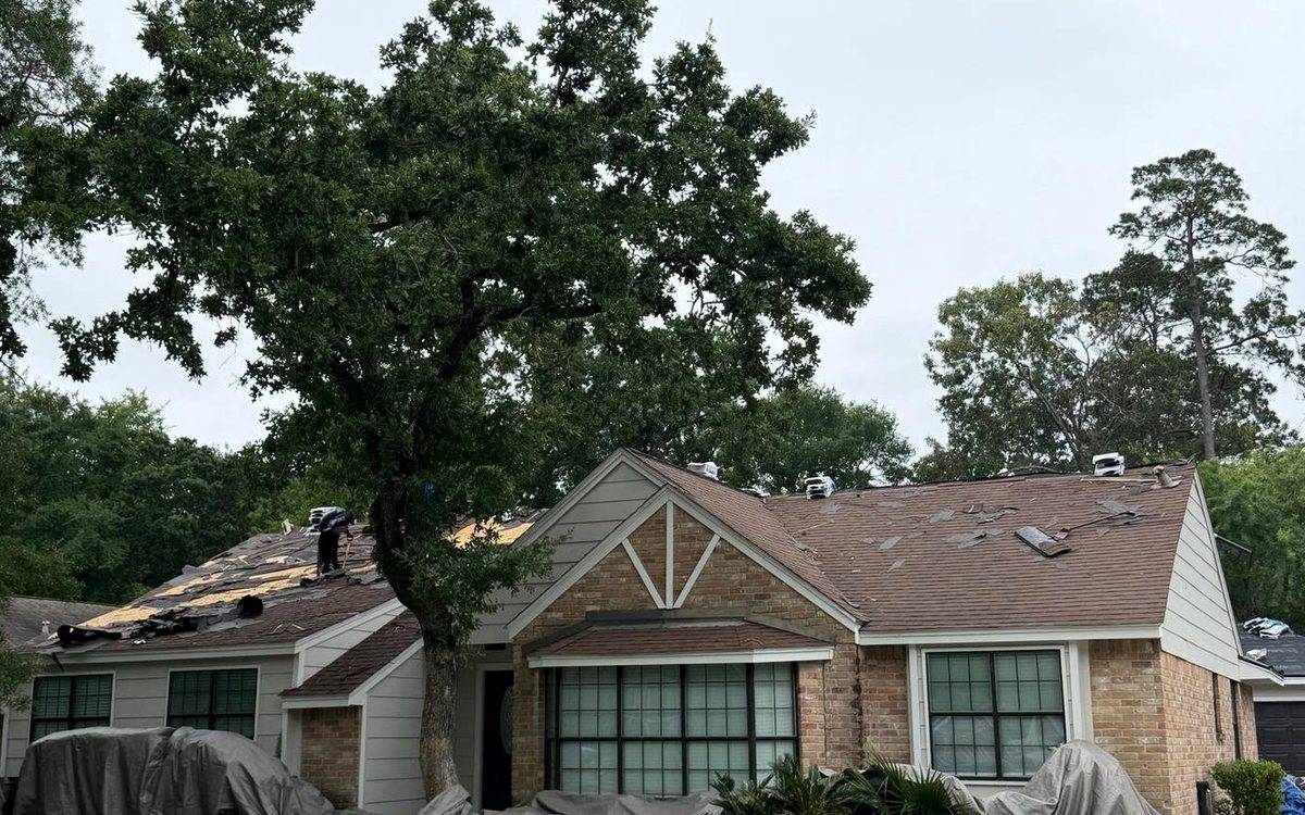Roof work by Trophy Exteriors in Beaumont