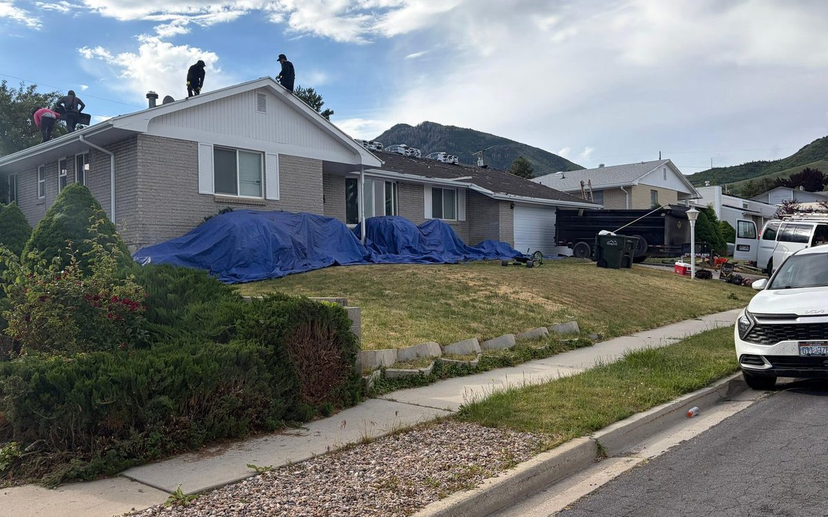 Storm Damage Roof Repair in Draper