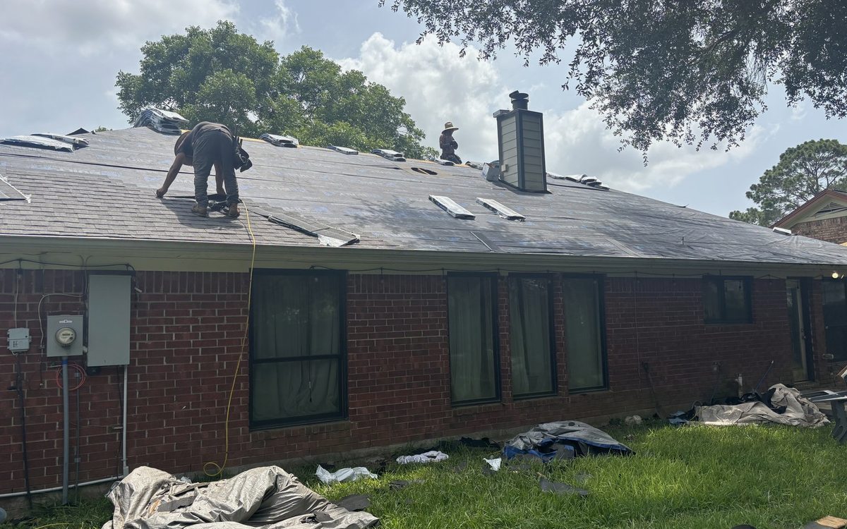 Roof work by Trophy Exteriors in Beaumont