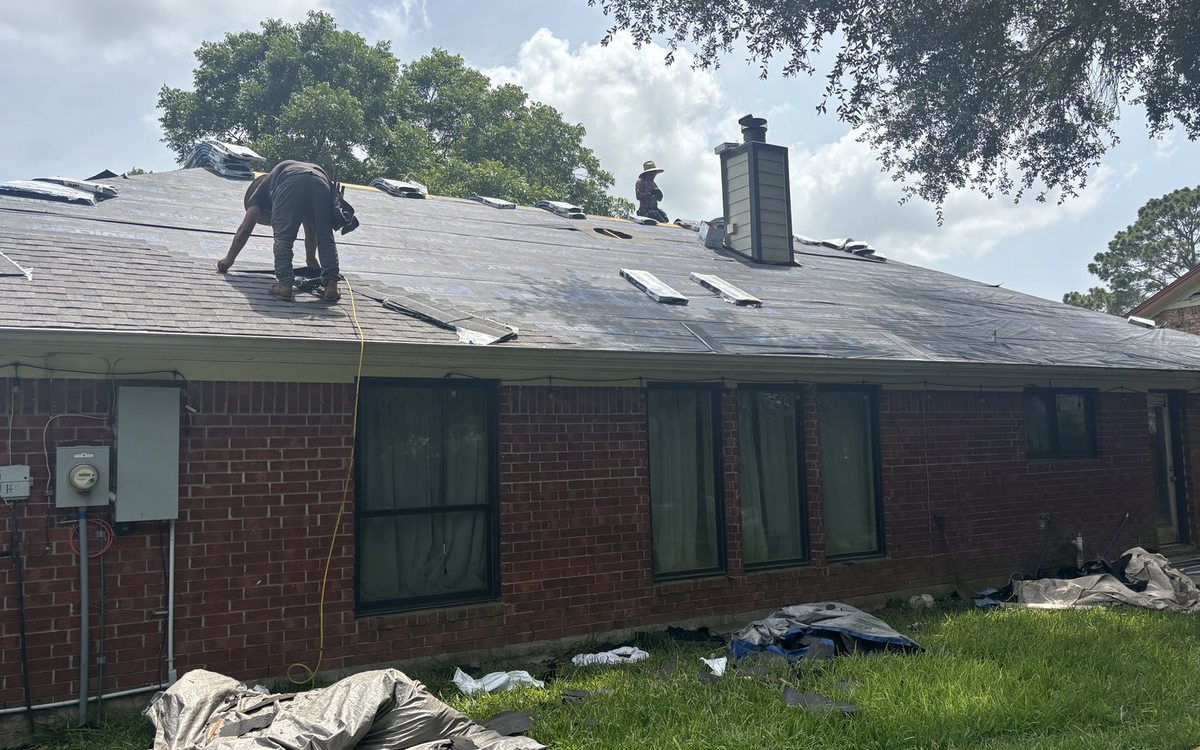 Storm Damage Roof Repair in Braeswood Place