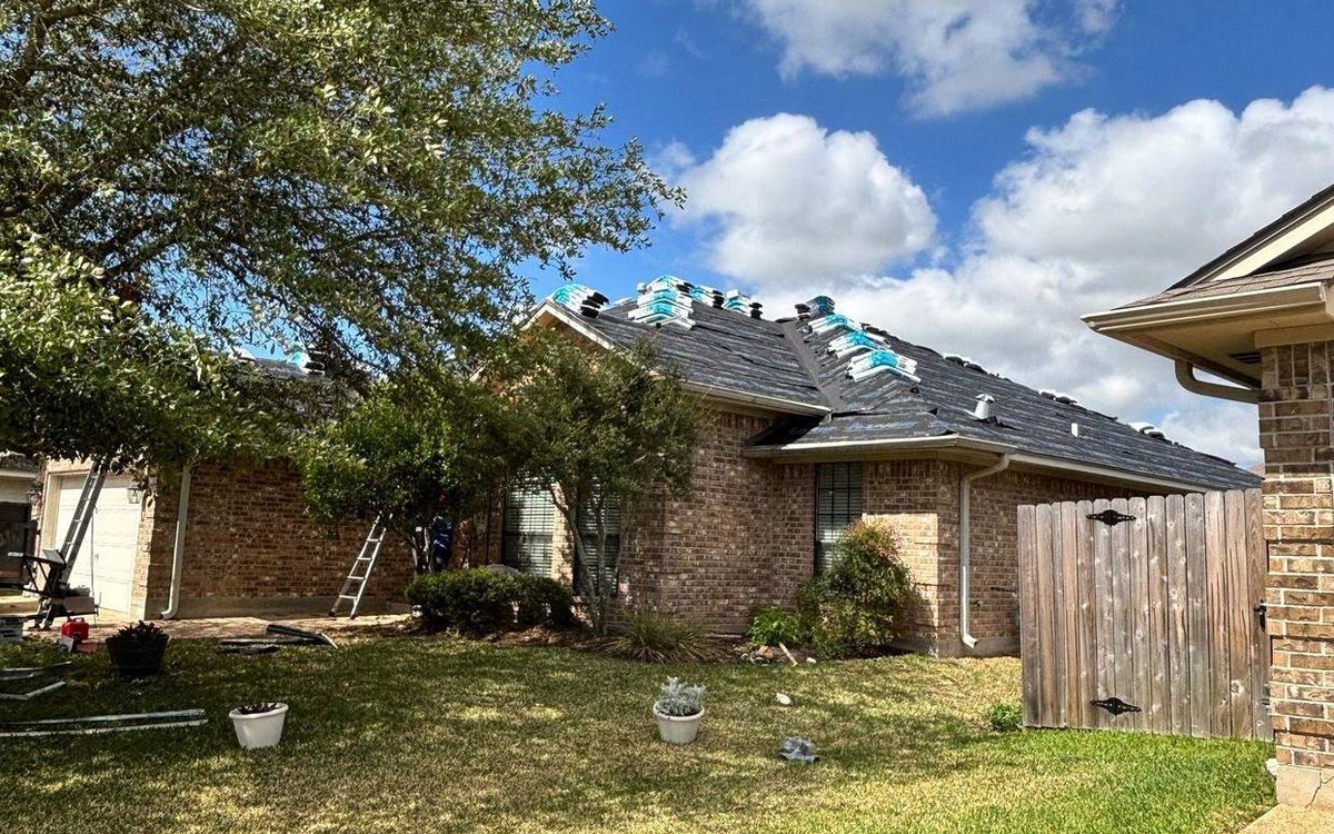 Roof work by Trophy Exteriors in San Antonio
