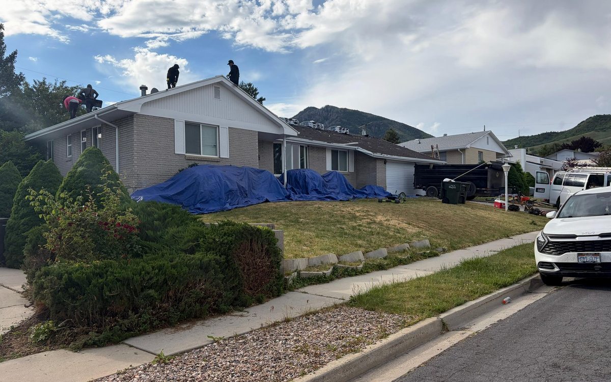 Storm Damage Roof Repair in Sandy