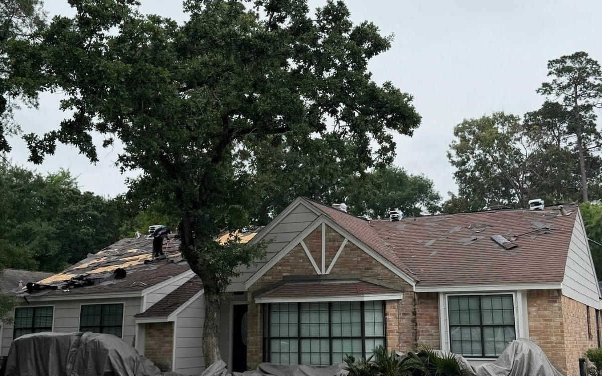 Storm Damage Roof Repair in April Sound