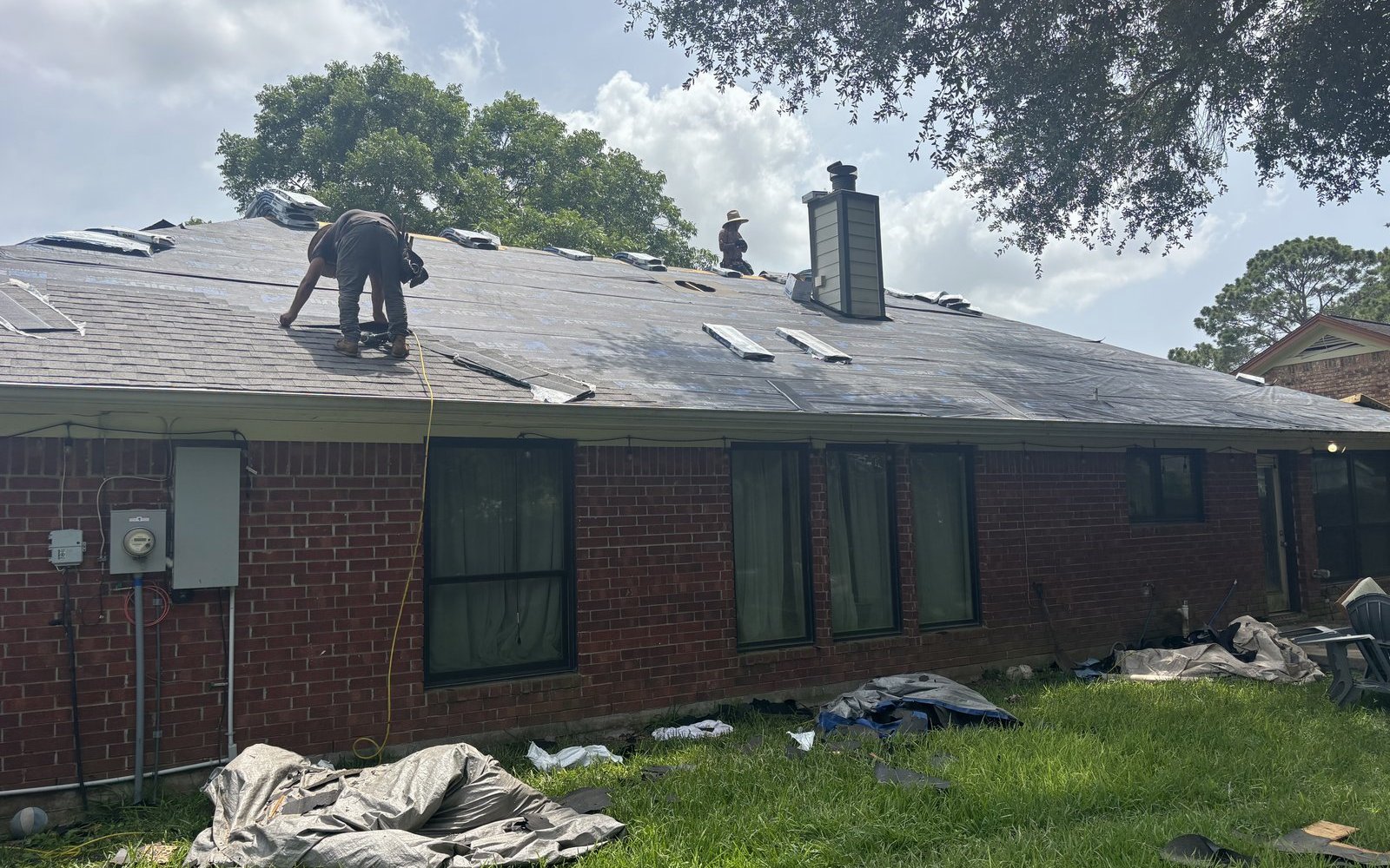 Trophy Exteriors roofing project in South Houston