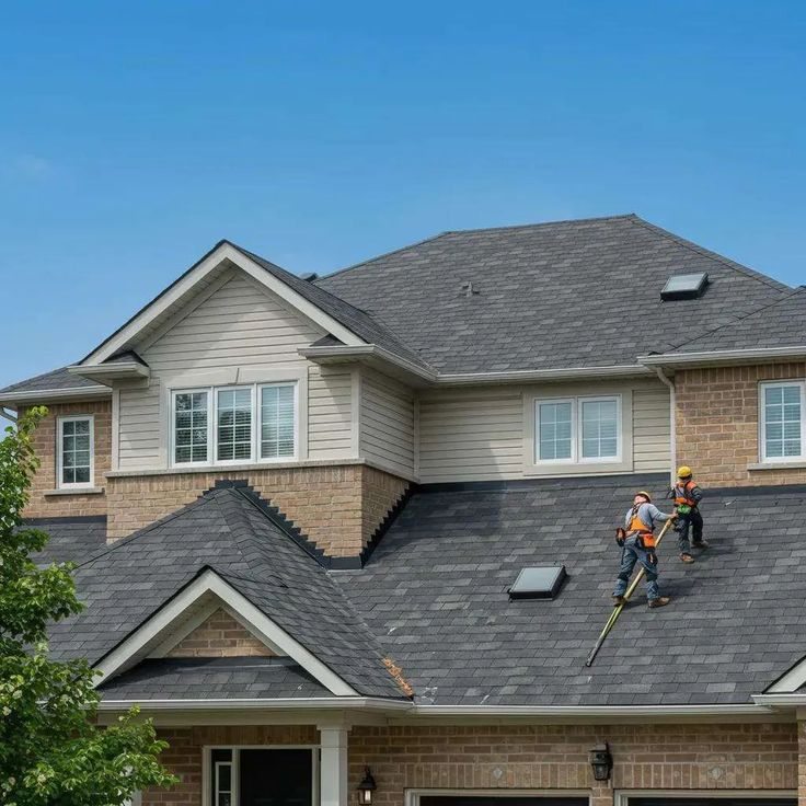 Completed roof