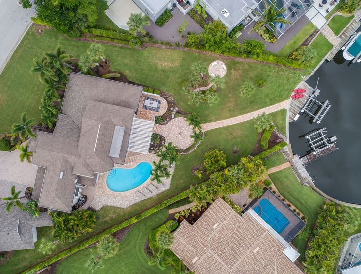 Aerial roof view