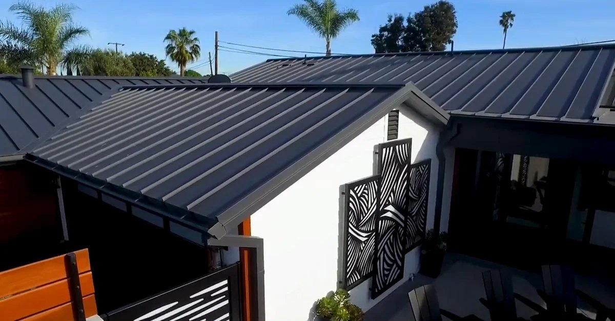 Standing seam metal roof replacement